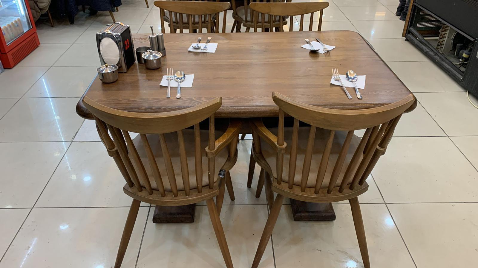 Ahşap Masa Sandalye Seti Premium