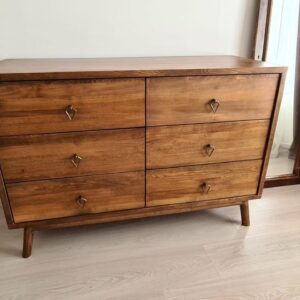 Koyu Masif Ahşap Premium Tasarım Dresuar