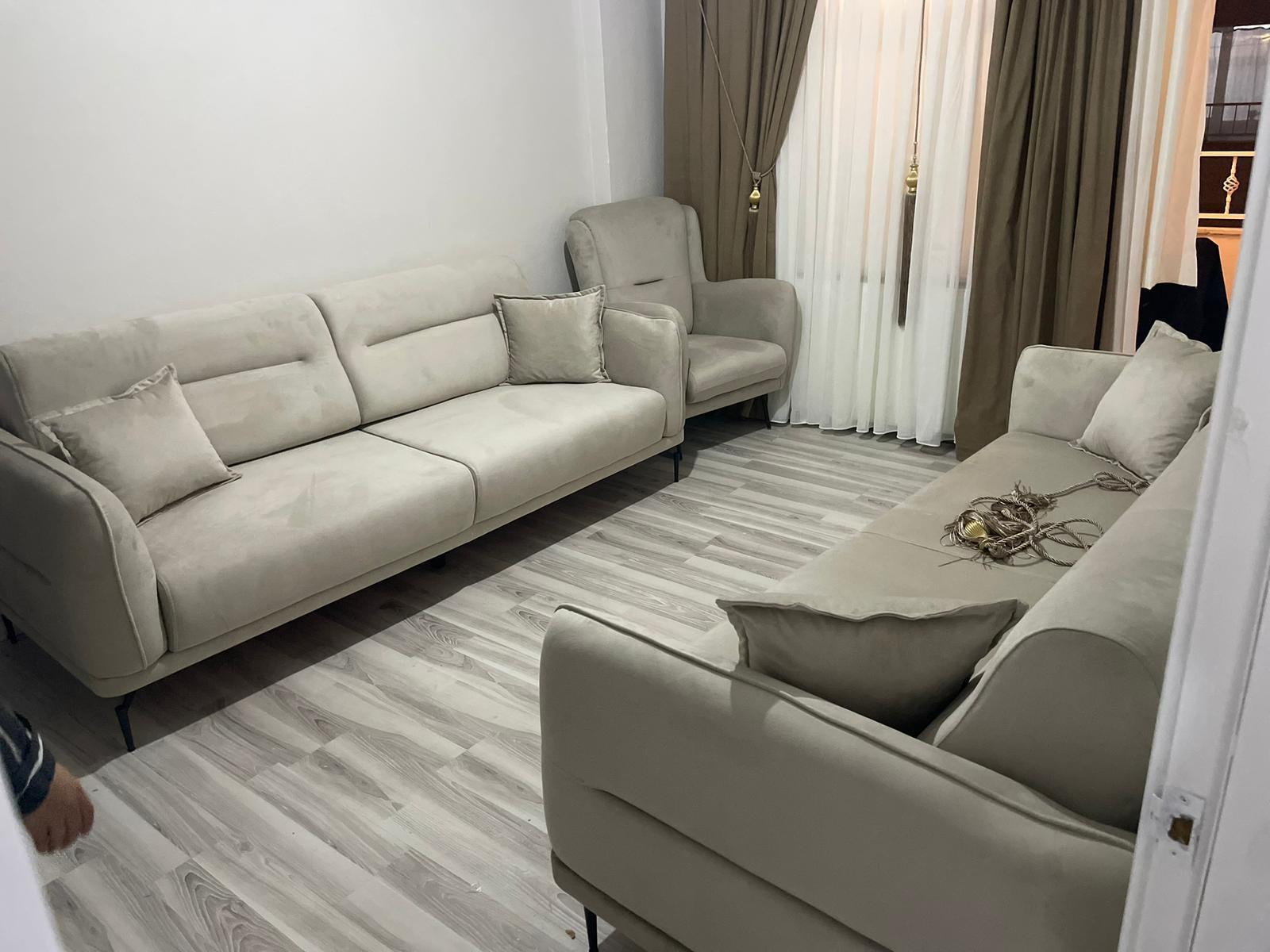 Masif Ahşap İskeletli Premium Koltuk Takımı