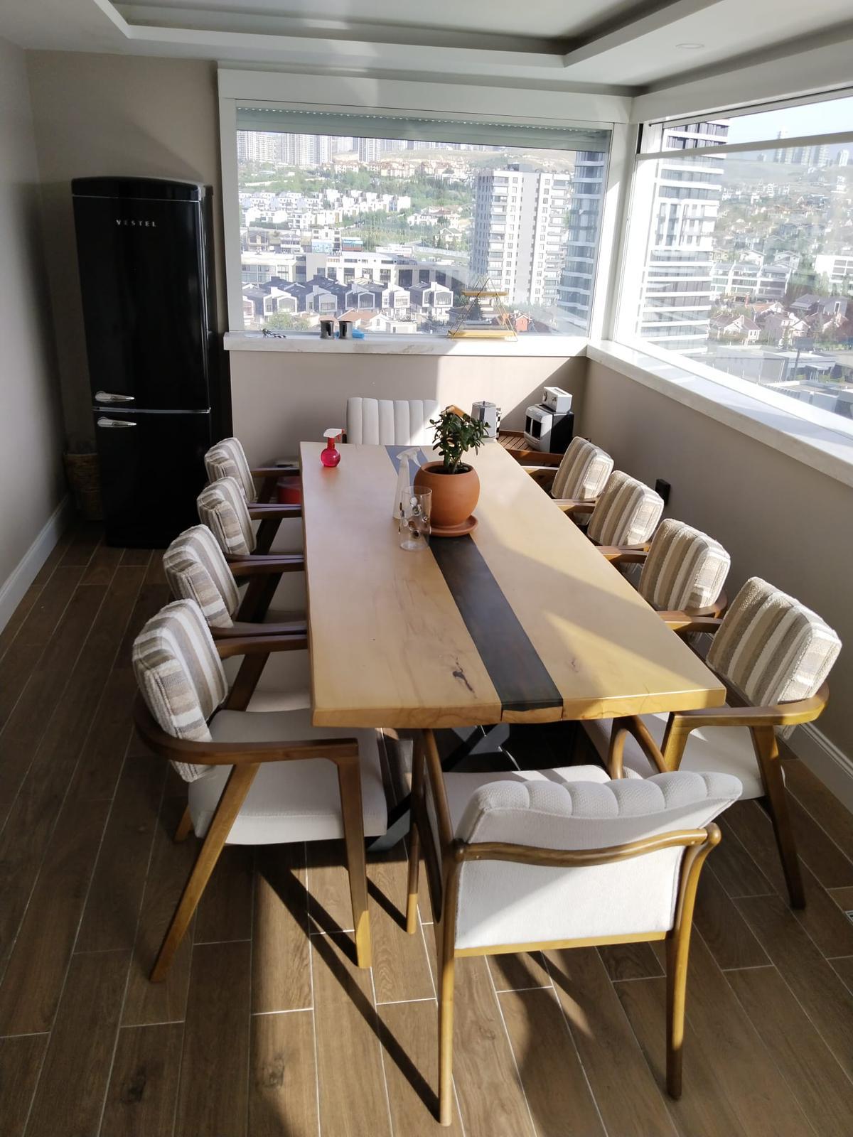 Ahşap Masa Sandalye Seti Premium