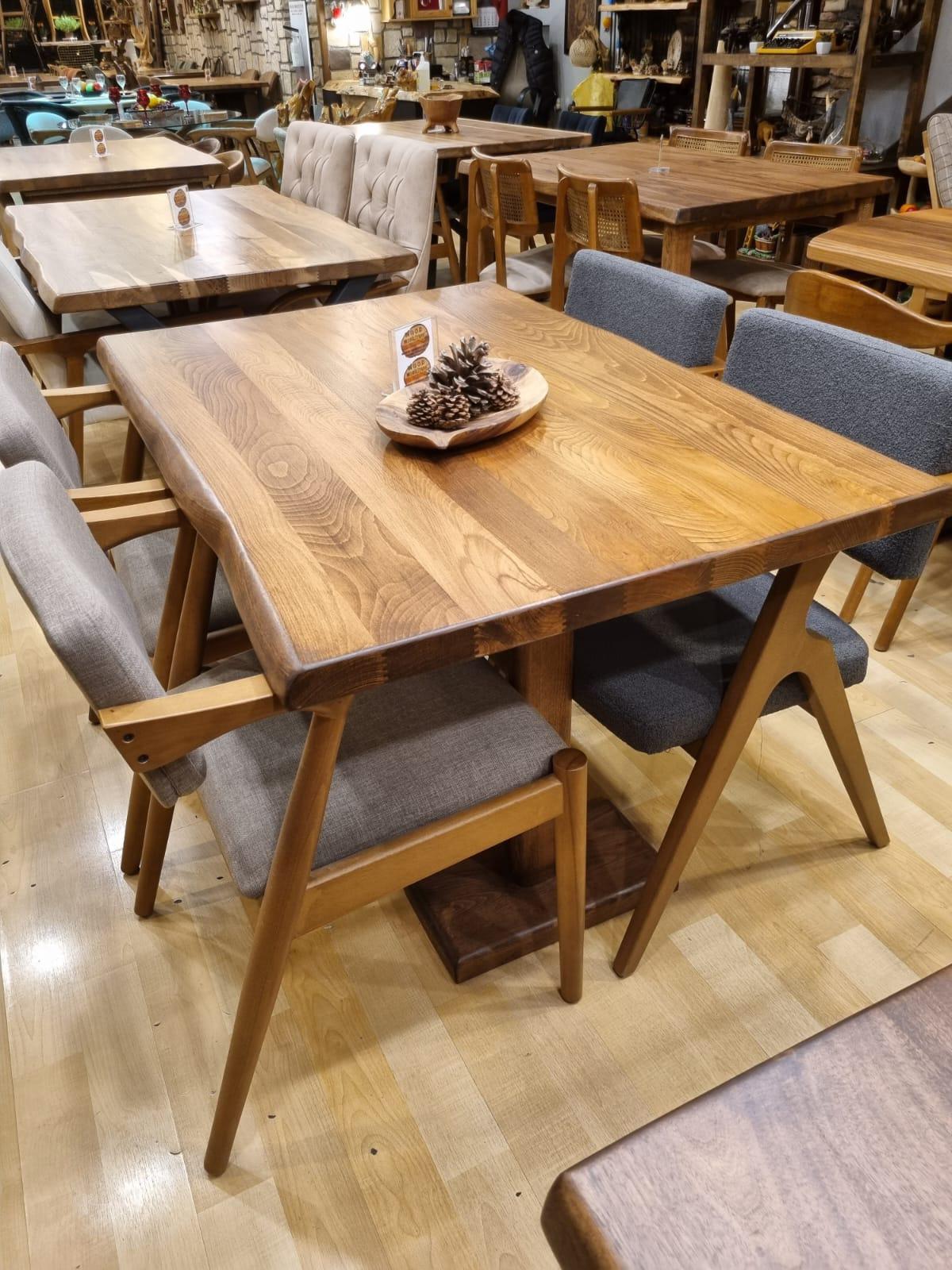 Ahşap Masa Sandalye Seti Premium